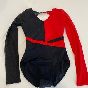 Black and red leotard from Balera in a Small Adult.